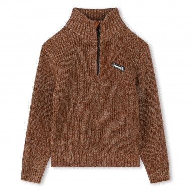 Cotton stand-up collar jumper TIMBERLAND for BOY