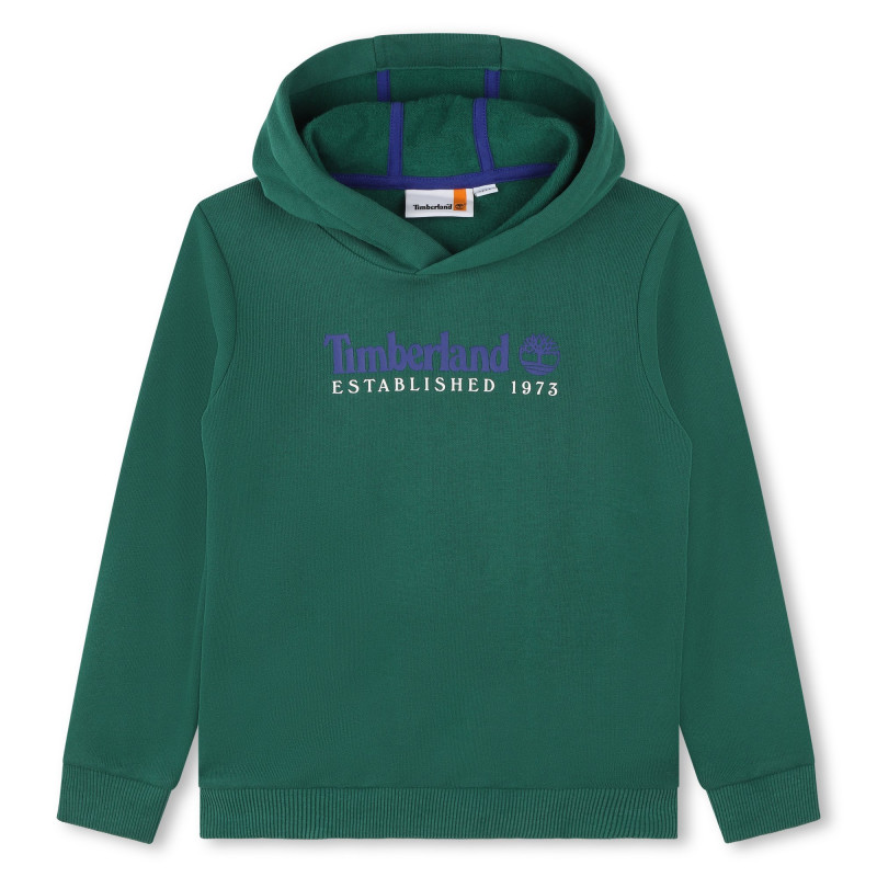 TIMBERLAND Hooded sweatshirt boy green Kids around