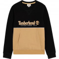 Two-tone brushed fleece sweatshirt TIMBERLAND for BOY