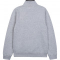 Fleece sweatshirt with zipped collar TIMBERLAND for BOY