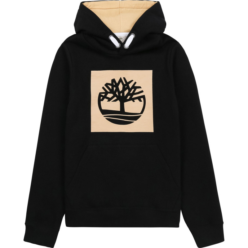 TIMBERLAND Hooded fleece sweatshirt boy black Kids around