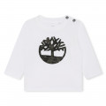 T-shirt with contrasting logo TIMBERLAND for BOY
