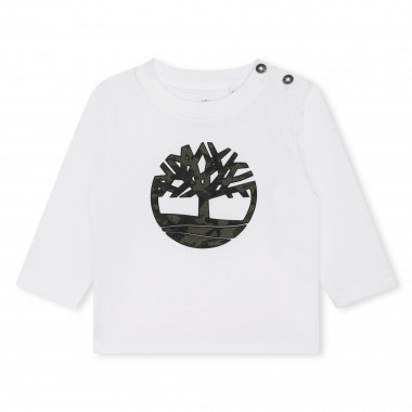 T-shirt met contrasterend logo TIMBERLAND Voor