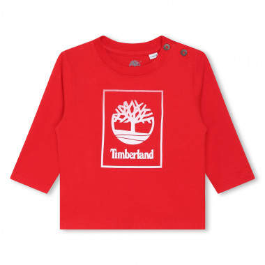 T-shirt met logoprint TIMBERLAND Voor