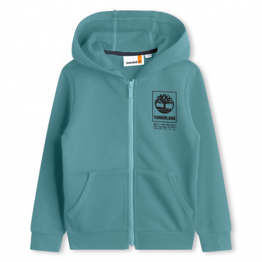 Hooded zip-up sweatshirt TIMBERLAND for BOY