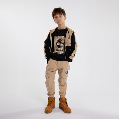 Two-tone zip-up sweatshirt TIMBERLAND for BOY