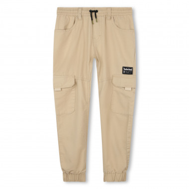 Pantaloni in cotone con tasche TIMBERLAND Per RAGAZZO