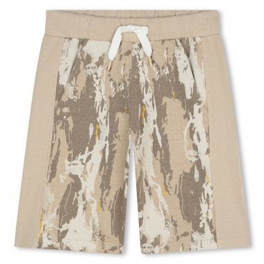 Printed fleece Bermuda shorts  for 