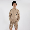 Printed fleece Bermuda shorts TIMBERLAND for BOY