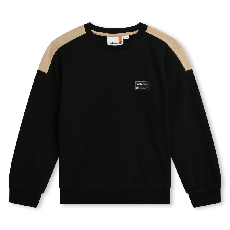 TIMBERLAND Printed fleece sweatshirt boy black Kids around