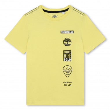 T-shirt à motifs en coton TIMBERLAND pour GARCON