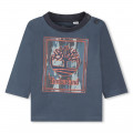 Langärmliges Baumwoll-T-Shirt TIMBERLAND Für JUNGE