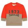 Fleece sweatshirt met print TIMBERLAND Voor