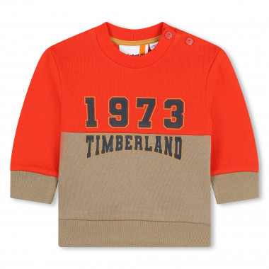 Fleece sweatshirt met print TIMBERLAND Voor