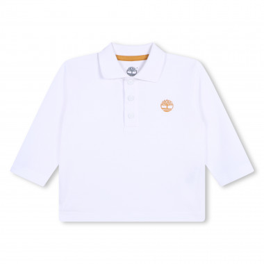 Plain polo with logo on chest TIMBERLAND for BOY
