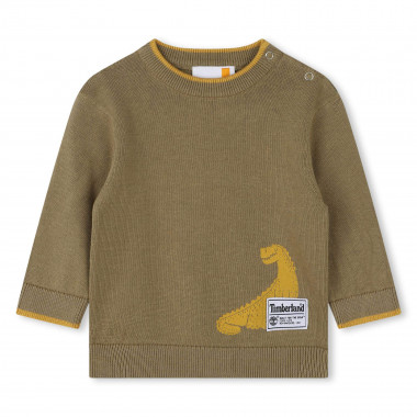Knitted jumper with dinosaur TIMBERLAND for BOY