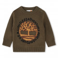 Cotton and wool logo jumper TIMBERLAND for BOY