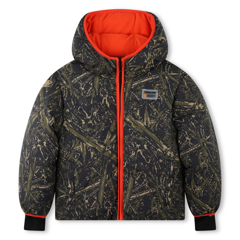TIMBERLAND Doudoune imprimee logo au dos garcon noir Kids around