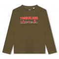 T-shirt with print and message TIMBERLAND for BOY