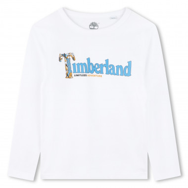 T-shirt met logo en boodschap TIMBERLAND Voor