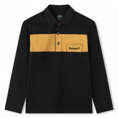 Two-tone polo shirt with logo TIMBERLAND for BOY