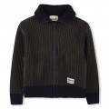 Cardigan zippé en tricot TIMBERLAND pour GARCON