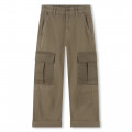 Pantalon multipoche en coton TIMBERLAND pour GARCON