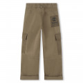Cotton multi-pocket trousers TIMBERLAND for BOY