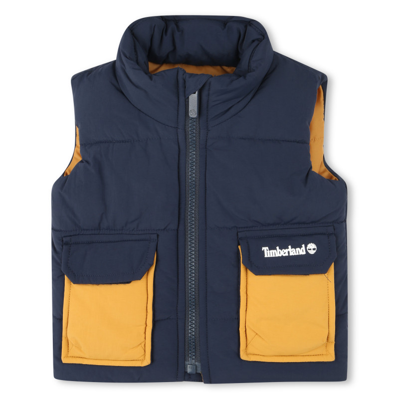 TIMBERLAND Sleeveless zip-up puffer baby blue - | Kids around