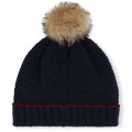 Knitted pompom hat TIMBERLAND for BOY