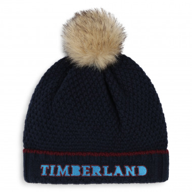 Knitted pompom hat TIMBERLAND for BOY