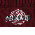 Bonnet brodé en tricot TIMBERLAND pour GARCON