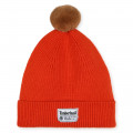 Knitted pompom hat TIMBERLAND for BOY