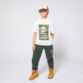 Tricolour bi-material cap TIMBERLAND for BOY