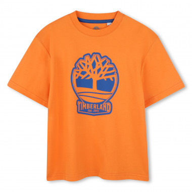 T-shirt bicolore avec logo TIMBERLAND pour GARCON