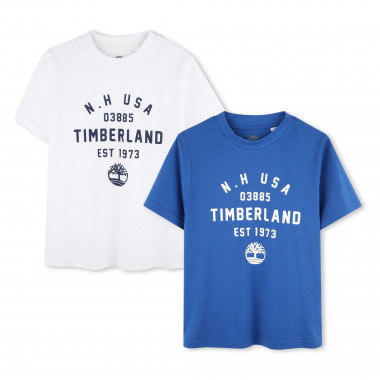 Lot de 2 T-shirts avec imprimé TIMBERLAND pour GARCON