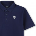 Plain polo with logo on chest TIMBERLAND for BOY