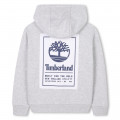 Hooded zip-up sweatshirt TIMBERLAND for BOY