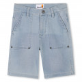 Stretch denim Bermuda shorts TIMBERLAND for BOY