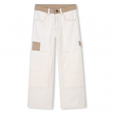 Adjustable twill trousers TIMBERLAND for BOY