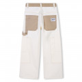 Adjustable twill trousers TIMBERLAND for BOY