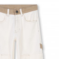 Adjustable twill trousers TIMBERLAND for BOY