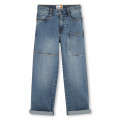 Wide adjustable-waist jeans TIMBERLAND for BOY