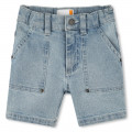 Stretch denim shorts TIMBERLAND for BOY
