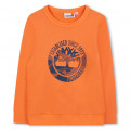 Sweat-shirt molletonné à motif TIMBERLAND pour GARCON