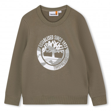 Printed Fleece Sweatshirt TIMBERLAND for BOY