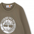 Printed Fleece Sweatshirt TIMBERLAND for BOY