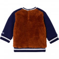 Dual-fabric press-stud sweatshirt TIMBERLAND for BOY
