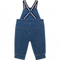 Organic-cotton dungarees and onesie TIMBERLAND for BOY