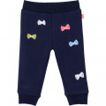 Fleece jogging bottoms with bows BILLIEBLUSH for GIRL